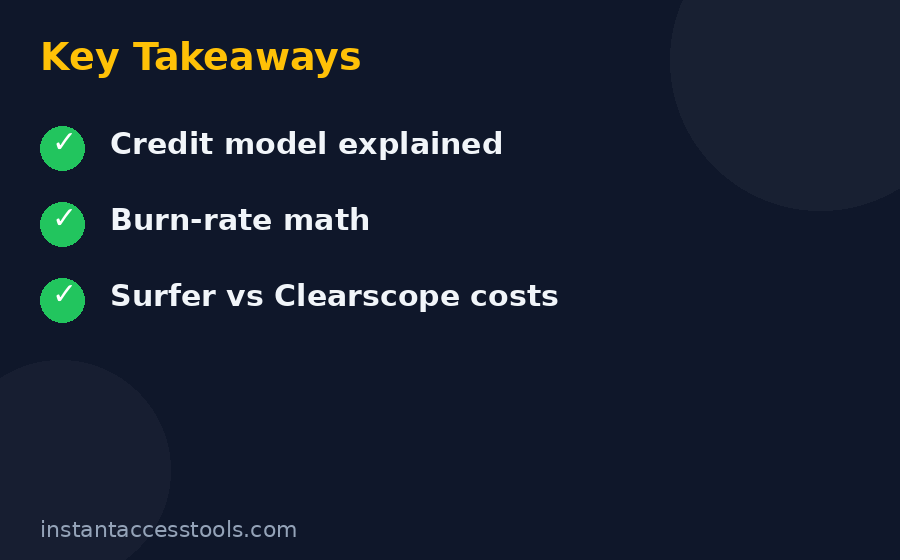 Clearscope pricing annual discount versus monthly billing savings compared