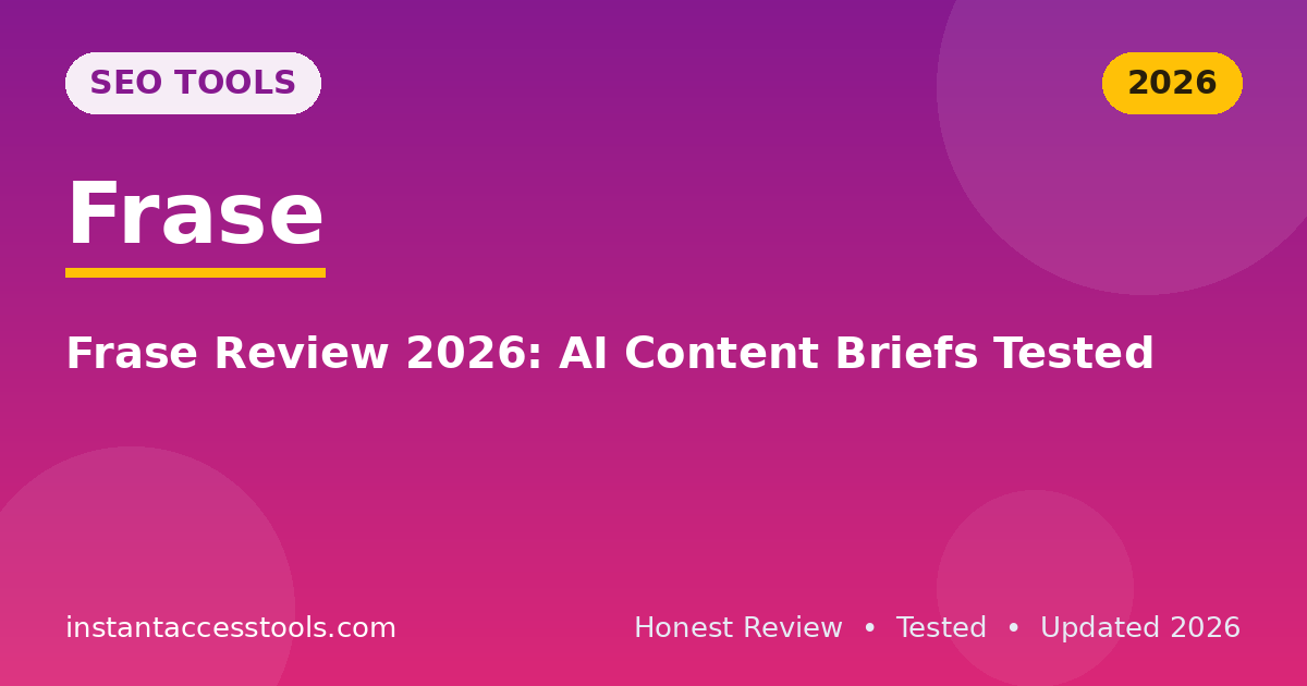 Frase Review 2026: AI Content Briefs Tested