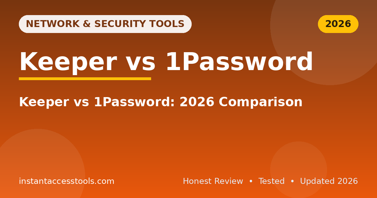 Keeper vs 1Password: 2026 Comparison
