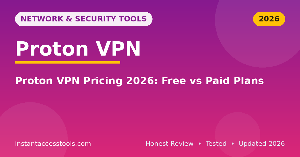 Proton VPN Pricing 2026: Free vs Paid Plans